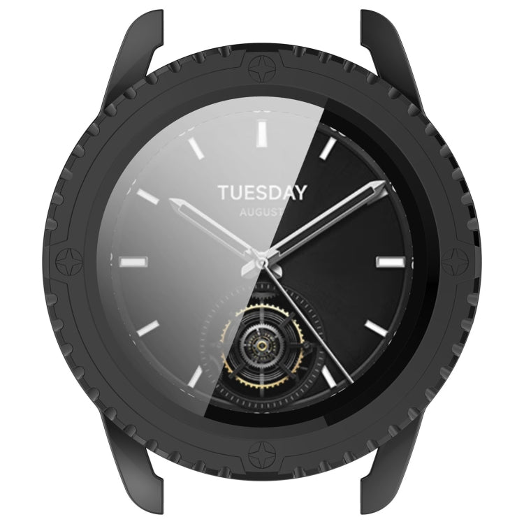 For Xiaomi Watch S3 PC + Tempered Film Integrated Watch Protective Case(Black) - Watch Cases by PMC TechLife | Online Shopping South Africa | PMC TechLife | Buy Now Pay Later Mobicred