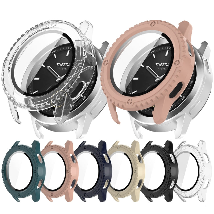 For Xiaomi Watch S3 PC + Tempered Film Integrated Watch Protective Case(Black) - Watch Cases by PMC TechLife | Online Shopping South Africa | PMC TechLife | Buy Now Pay Later Mobicred