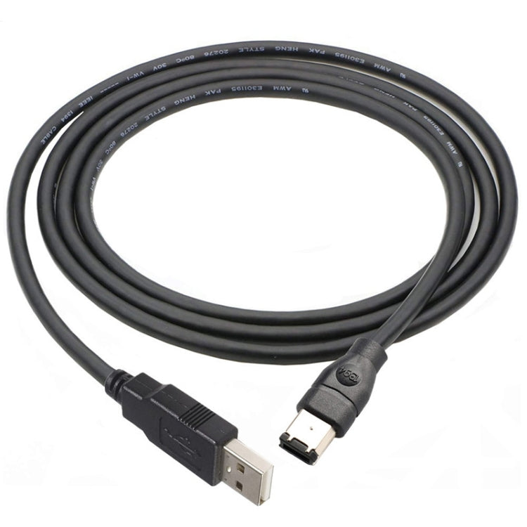 JUNSUNMAY Firewire IEEE 1394 6 Pin Male to USB 2.0 Male Adaptor Convertor Cable Cord, Length:4.5m - USB Cable by JUNSUNMAY | Online Shopping South Africa | PMC Jewellery | Buy Now Pay Later Mobicred