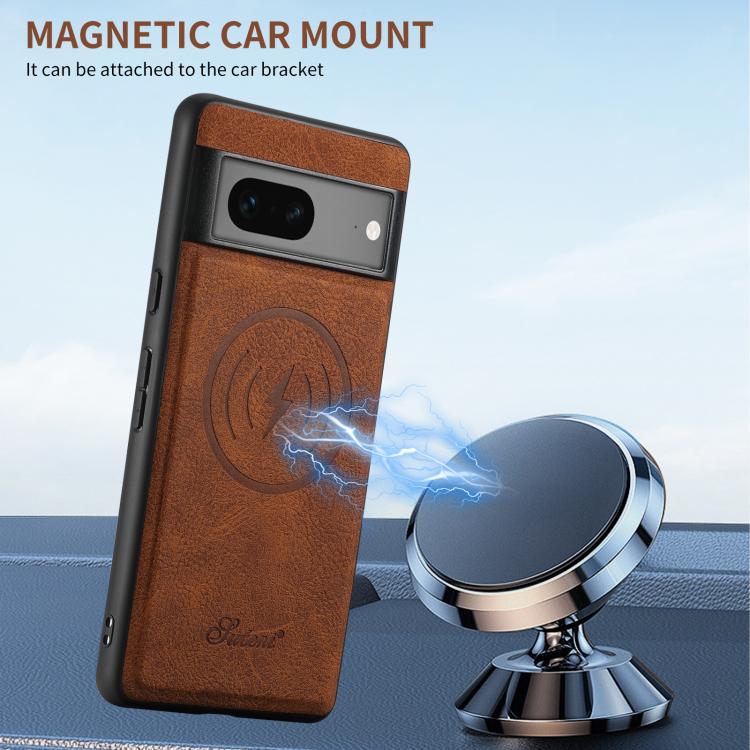 For Google Pixel 7a Suteni H16 Litchi Texture Leather Detachable Wallet Back Phone Case(Blue) - Google Cases by Suteni | Online Shopping South Africa | PMC TechLife | Buy Now Pay Later Mobicred