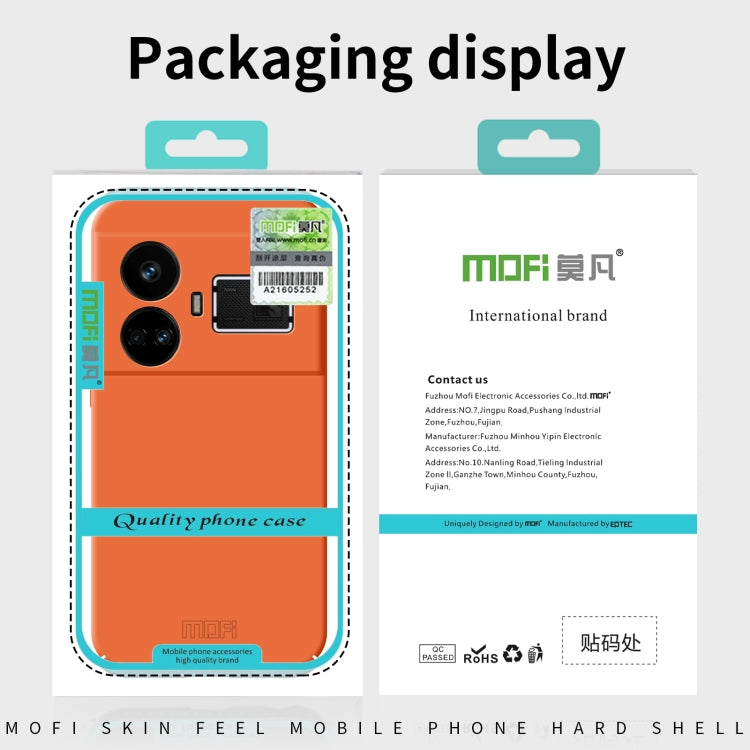 For Realme GT5 MOFI Qin Series Skin Feel All-inclusive PC Phone Case(Orange) - Realme Cases by MOFI | Online Shopping South Africa | PMC Jewellery
