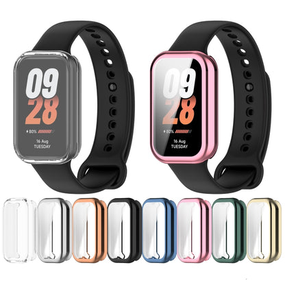 For Xiaomi Smart Band 8 Active Full Package TPU Electroplated Watch Protective Case(Transparent) - Watch Cases by PMC Jewellery | Online Shopping South Africa | PMC Jewellery | Buy Now Pay Later Mobicred