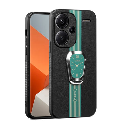 For Xiaomi Redmi Note 13 Pro+ Magnetic Litchi Leather Back Phone Case with Holder(Green) - Note 13 Pro+ Cases by PMC Jewellery | Online Shopping South Africa | PMC Jewellery | Buy Now Pay Later Mobicred