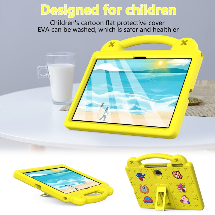 For Honor Pad 9 2023 12.1 Handle Kickstand Children EVA Shockproof Tablet Case(Yellow) - Honor by PMC TechLife | Online Shopping South Africa | PMC TechLife | Buy Now Pay Later Mobicred