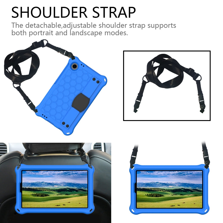 For Blackview Tab 60 8.7 2023 Honeycomb EVA Hybrid PC Tablet Case with Strap(Blue+Black) - Others by PMC Jewellery | Online Shopping South Africa | PMC Jewellery