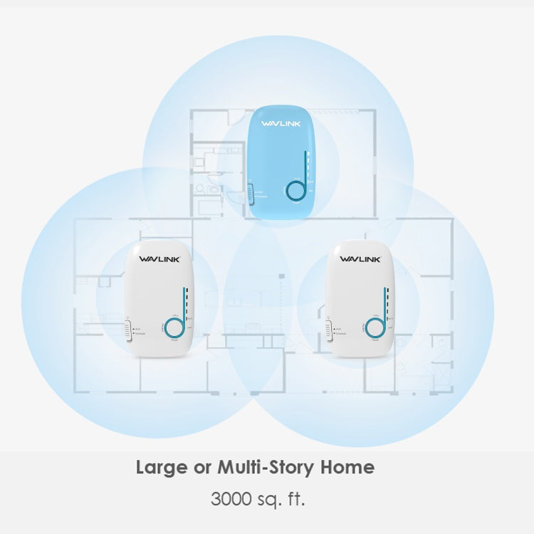 WAVLINK WS-WN576A2 AC750 Household WiFi Router Network Extender Dual Band Wireless Repeater, Plug:US Plug - free shipping - PMC Jewellery - Order now!
