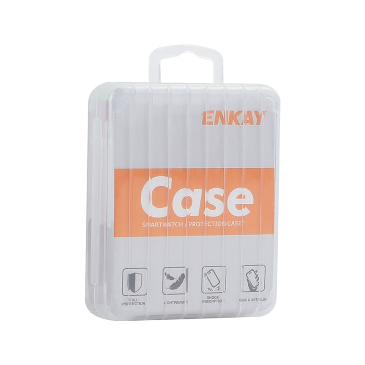 For Amazfit Balance A2286 ENKAY Hat-Prince Full Coverage Tempered Glass Film Integrated PC Watch Case(Ivory White) - Watch Cases by ENKAY | Online Shopping South Africa | PMC Jewellery | Buy Now Pay Later Mobicred