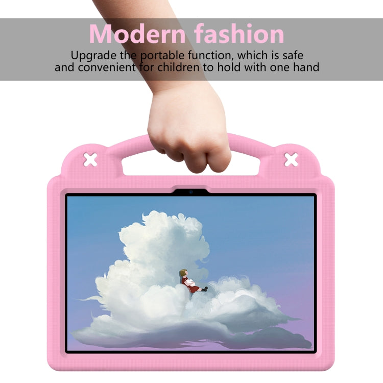 For Lenovo Tab M11 / Xiaoxin Pad 2024 Handle Kickstand Children EVA Shockproof Tablet Case(Pink) - Lenovo by PMC Jewellery | Online Shopping South Africa | PMC Jewellery | Buy Now Pay Later Mobicred