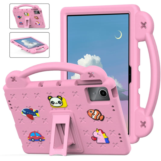 For Lenovo Tab P11 / J606F Handle Kickstand Children EVA Shockproof Tablet Case(Pink) - Lenovo by PMC Jewellery | Online Shopping South Africa | PMC Jewellery | Buy Now Pay Later Mobicred