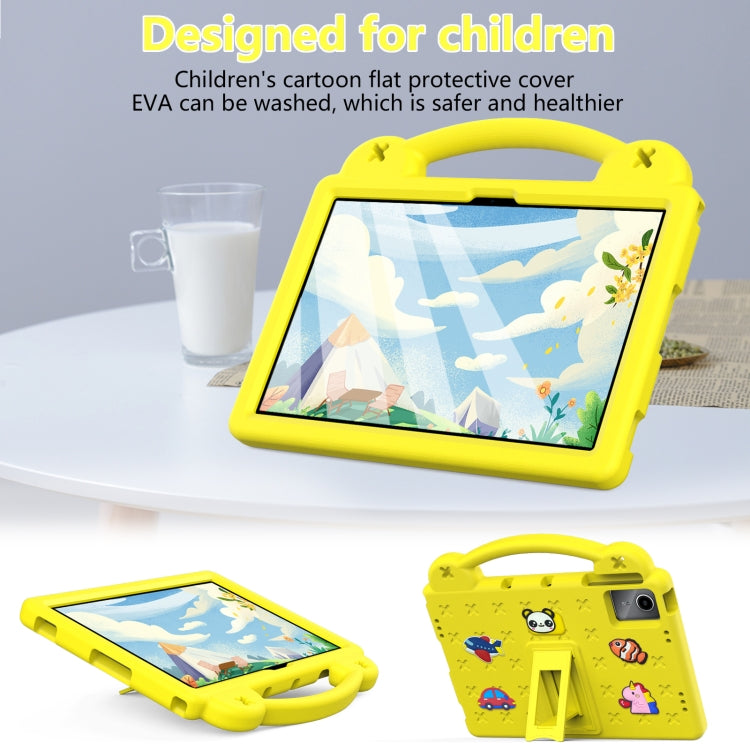 For TCL Tab 11 9466x3 Handle Kickstand Children EVA Shockproof Tablet Case(Yellow) - Others by PMC TechLife | Online Shopping South Africa | PMC TechLife | Buy Now Pay Later Mobicred