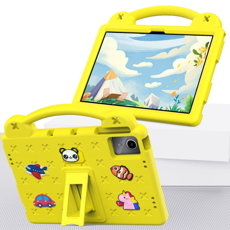 For TCL Tab 11 9466x3 Handle Kickstand Children EVA Shockproof Tablet Case(Yellow) - Others by PMC TechLife | Online Shopping South Africa | PMC TechLife | Buy Now Pay Later Mobicred