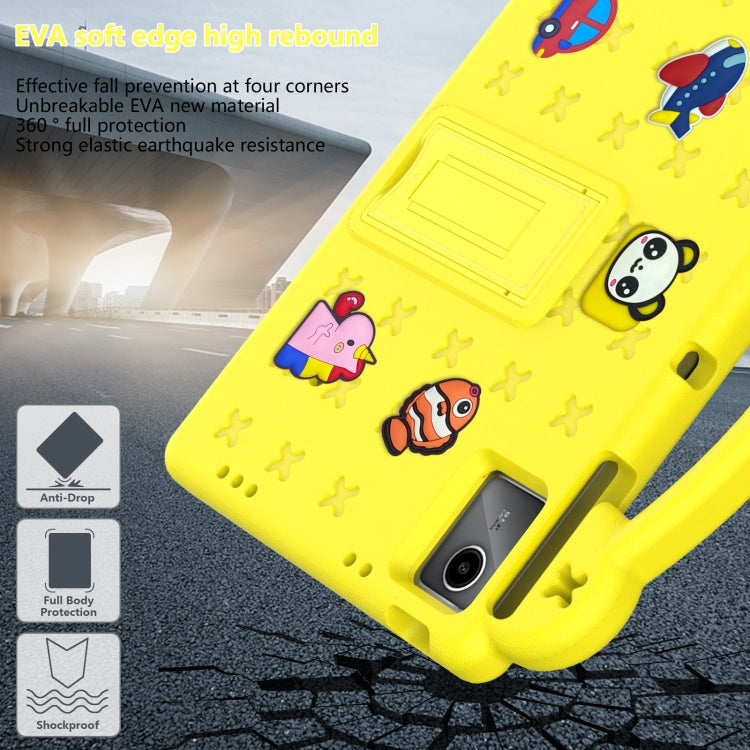 For TCL Tab 11 9466x3 Handle Kickstand Children EVA Shockproof Tablet Case(Yellow) - Others by PMC TechLife | Online Shopping South Africa | PMC TechLife | Buy Now Pay Later Mobicred