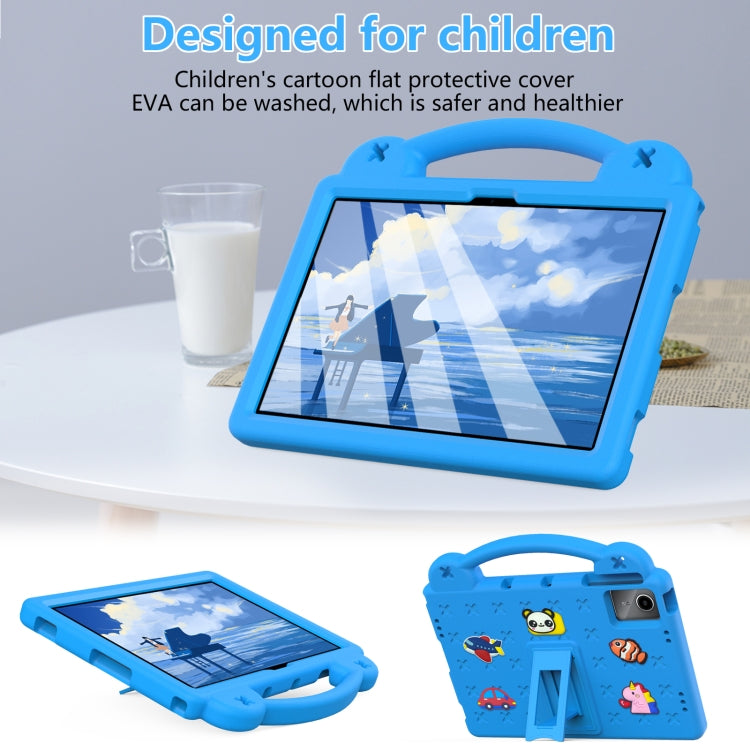 For DOOGEE T30 Pro 11 2023 Handle Kickstand Children EVA Shockproof Tablet Case(Sky Blue) - Others by PMC TechLife | Online Shopping South Africa | PMC TechLife | Buy Now Pay Later Mobicred