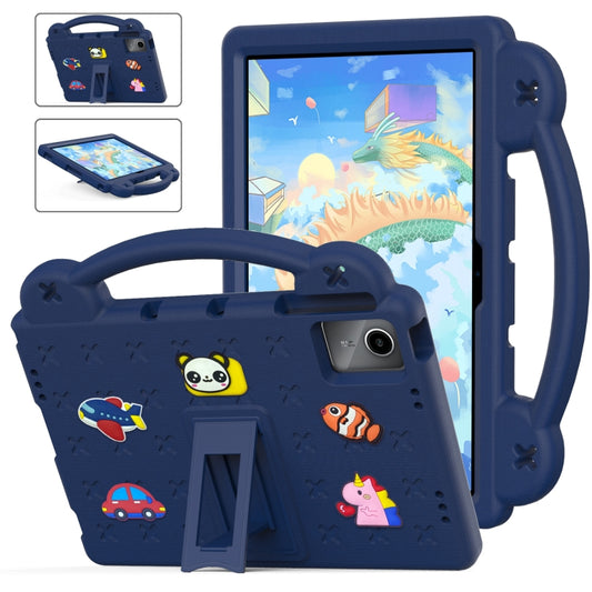 For Huawei MatePad SE 11 2024 Handle Kickstand Children EVA Shockproof Tablet Case(Navy Blue) - Huawei by PMC Jewellery | Online Shopping South Africa | PMC Jewellery | Buy Now Pay Later Mobicred