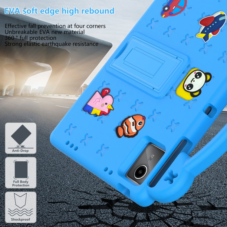 For Onn Tbspg 100110027 2023 Handle Kickstand Children EVA Shockproof Tablet Case(Sky Blue) - Others by PMC TechLife | Online Shopping South Africa | PMC TechLife | Buy Now Pay Later Mobicred