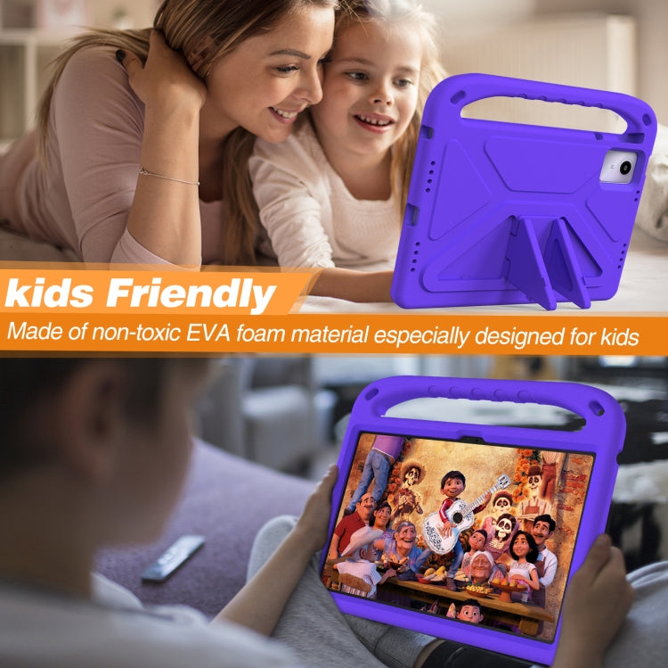 For Lenovo Tab  P12 / Xiaoxin Pad Pro 12.7 Handle EVA Shockproof Tablet Case with Holder(Purple) - Lenovo by PMC TechLife | Online Shopping South Africa | PMC TechLife | Buy Now Pay Later Mobicred