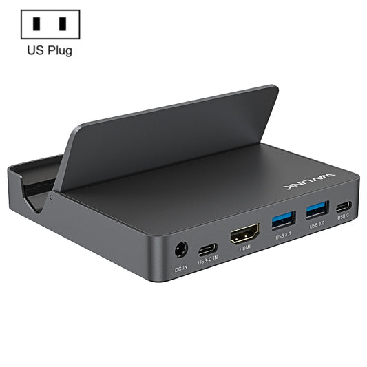 WAVLINK WL-UHP3D01 Portable Type-C Cell Phone Docking Station Multi-Port USB HUB Adapter(US Plug) - USB 3.0 HUB by WAVLINK | Online Shopping South Africa | PMC Jewellery | Buy Now Pay Later Mobicred