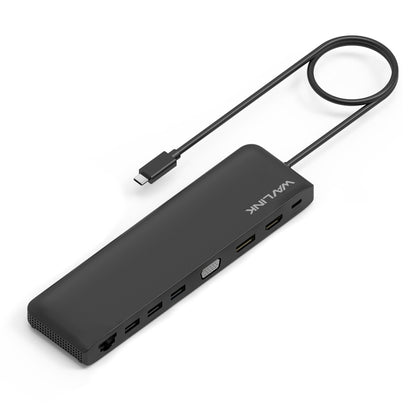 WAVLINK WL-UMD04 Portable USB-C to HD / DVI / VGA Slim Converter Type-C Hub Adapter - USB HUB by WAVLINK | Online Shopping South Africa | PMC Jewellery | Buy Now Pay Later Mobicred