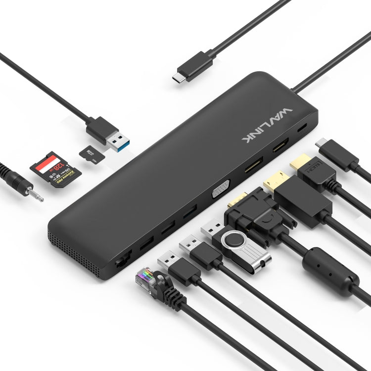 WAVLINK WL-UMD04 Portable USB-C to HD / DVI / VGA Slim Converter Type-C Hub Adapter - free shipping - PMC TechLife - Order now!