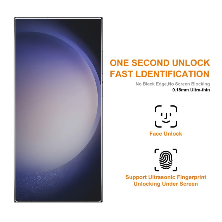 For Samsung Galaxy S24 Ultra 5G ENKAY 0.18mm High Aluminum-silicon Tempered Glass Film, Support Ultrasonic Fingerprint Unclock - Galaxy S24 Ultra 5G Tempered Glass by ENKAY | Online Shopping South Africa | PMC Jewellery