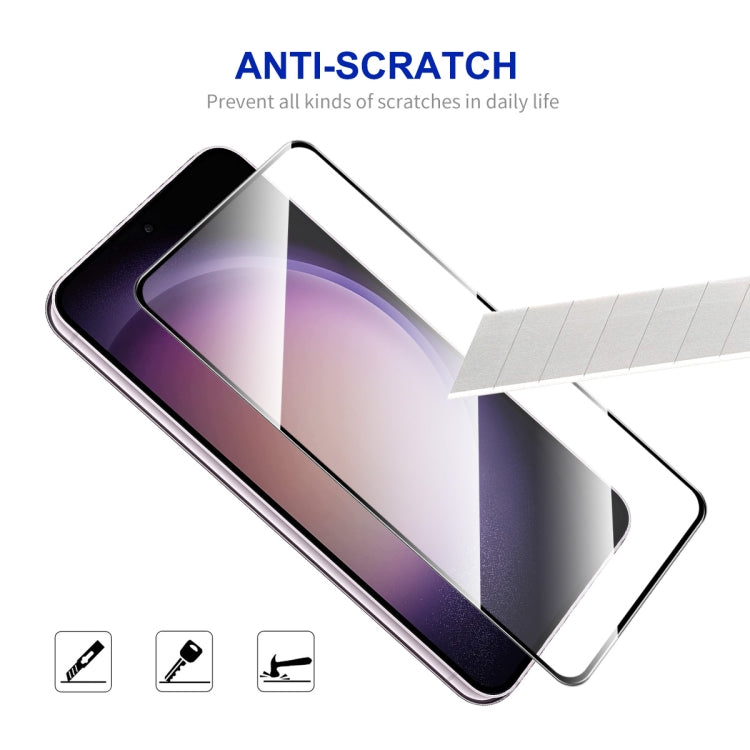 For Samsung Galaxy S24 5G 2pcs ENKAY Hat-Prince 0.18mm High Aluminum-silicon Tempered Glass Film, Support Ultrasonic Fingerprint Unclock - Galaxy S24 5G Tempered Glass by ENKAY | Online Shopping South Africa | PMC Jewellery | Buy Now Pay Later Mobicred