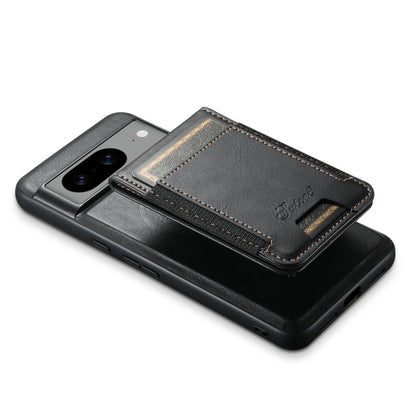 For Google Pixel 6a Suteni H17 Oil Eax Leather Detachable Wallet Phone Case(Black) - Google Cases by Suteni | Online Shopping South Africa | PMC Jewellery | Buy Now Pay Later Mobicred