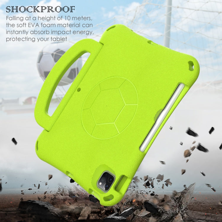 For iPad Pro 11 2024 Handle Football Shaped EVA Shockproof Tablet Case(Grass Green) - iPad Pro 11 2024 Cases by PMC Jewellery | Online Shopping South Africa | PMC Jewellery | Buy Now Pay Later Mobicred