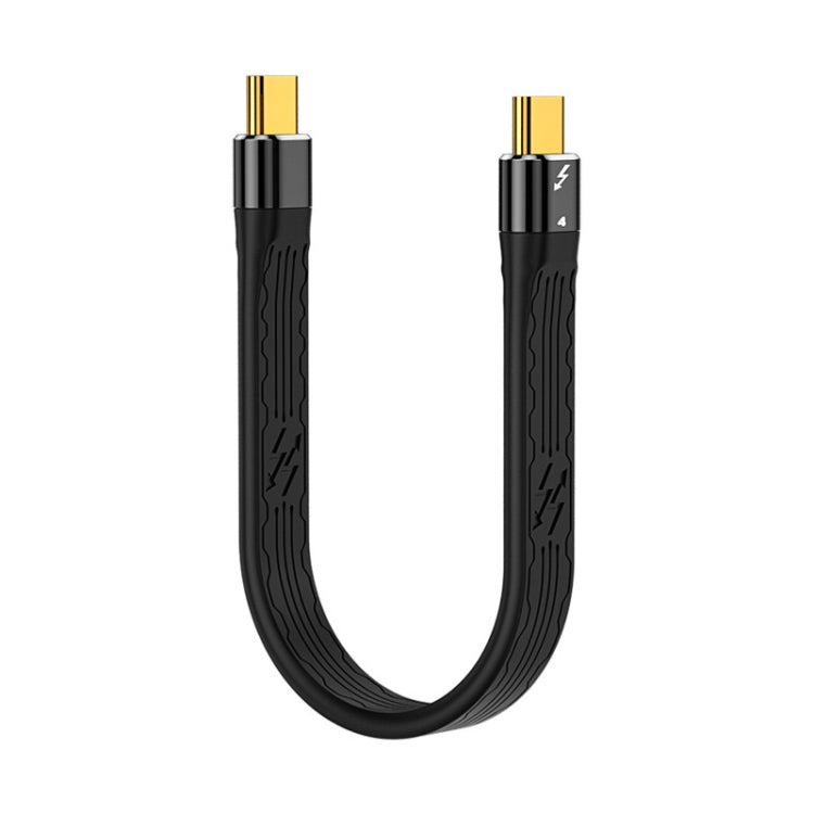 13cm Thunderbolt 4 USB-C / Type-C Male to Male PD 100W Charge FPC Data Cable - USB-C & Type-C Cable by PMC TechLife | Online Shopping South Africa | PMC TechLife | Buy Now Pay Later Mobicred