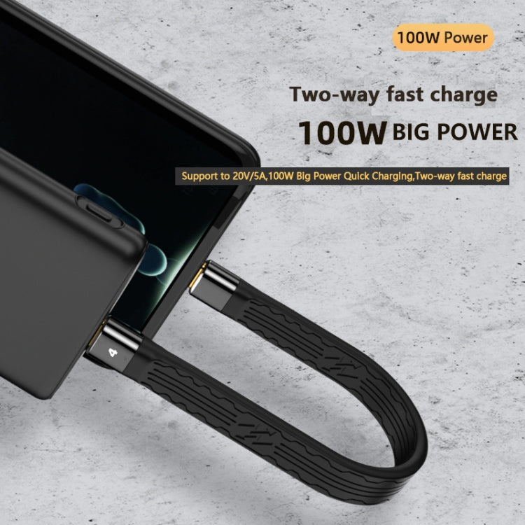 13cm Thunderbolt 4 USB-C / Type-C Male to Male PD 100W Charge FPC Data Cable - USB-C & Type-C Cable by PMC TechLife | Online Shopping South Africa | PMC TechLife | Buy Now Pay Later Mobicred