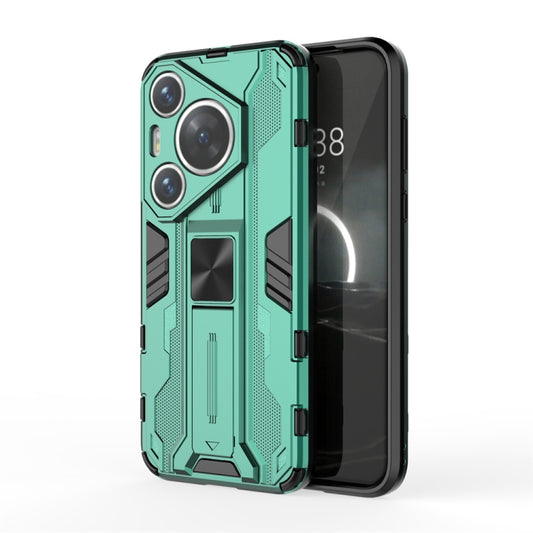 For Huawei Pura 70 Pro Supersonic Armor PC Hybrid TPU Phone Case(Green) - Huawei Cases by PMC Jewellery | Online Shopping South Africa | PMC Jewellery | Buy Now Pay Later Mobicred