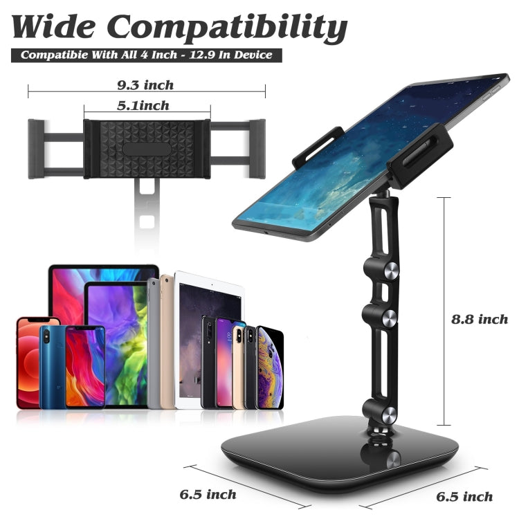 NS-06B 360 Degree Rotating Foldable Desktop Tablet Phone Holder - Stand by PMC TechLife | Online Shopping South Africa | PMC TechLife | Buy Now Pay Later Mobicred