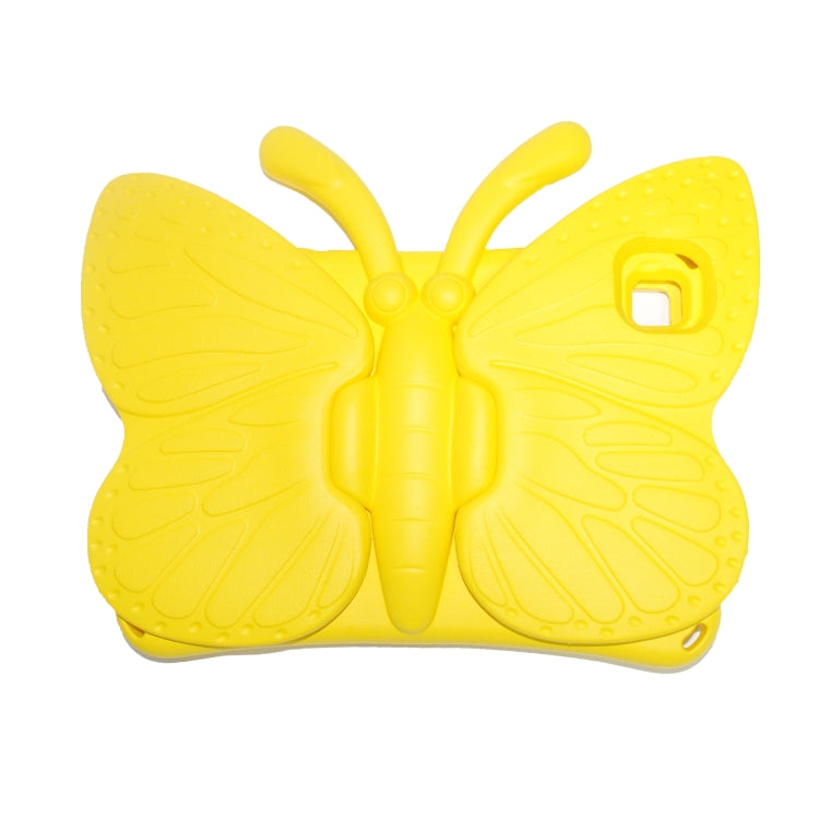 For Honor Pad X8 / X6 /7 Butterfly Bracket Kids EVA Shockproof Tablet Case(Yellow) - Huawei by PMC TechLife | Online Shopping South Africa | PMC TechLife | Buy Now Pay Later Mobicred