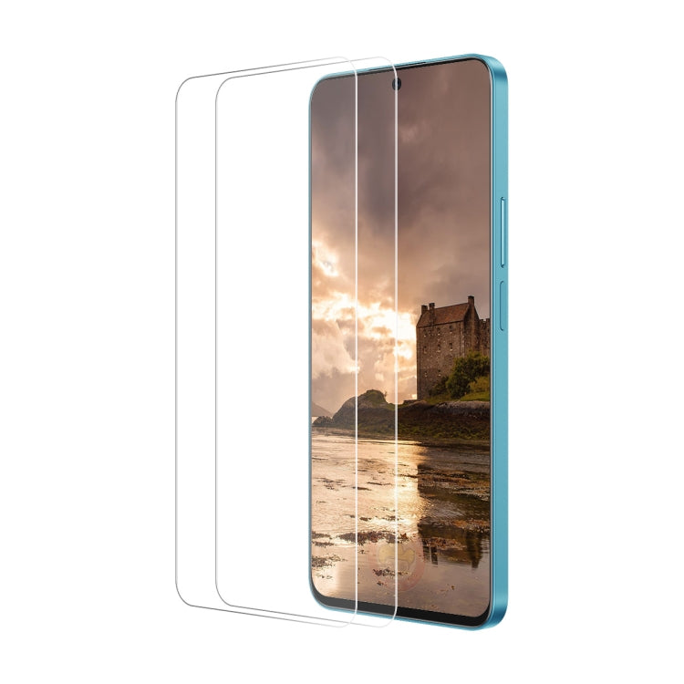 For OPPO A2 2pcs ENKAY 9H Big Arc Edge High Aluminum-silicon Tempered Glass Film - OPPO Tempered Glass by ENKAY | Online Shopping South Africa | PMC Jewellery | Buy Now Pay Later Mobicred