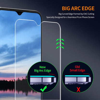 For OPPO A18 / A38 2pcs ENKAY 9H Big Arc Edge High Aluminum-silicon Tempered Glass Film - A18 Tempered Glass by ENKAY | Online Shopping South Africa | PMC Jewellery | Buy Now Pay Later Mobicred