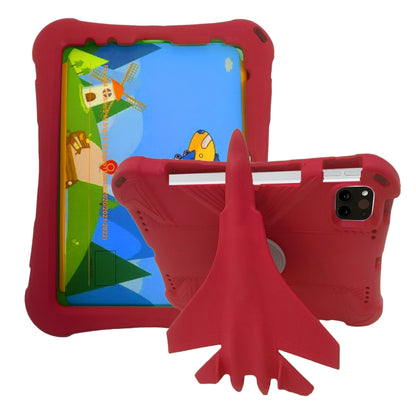 For iPad Air 11 2025 / 2024 360 Rotation Aircraft Holder EVA Shockproof Tablet Case(Red) - iPad Air 11 2025 / 2024 Cases by PMC Jewellery | Online Shopping South Africa | PMC Jewellery | Buy Now Pay Later Mobicred