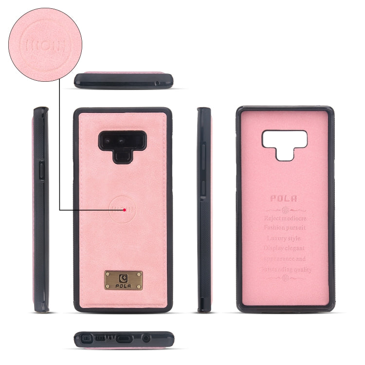 For Samsung Galaxy Note9 Multi-functional Zipper Wallet Leather Phone Case(Pink) - Galaxy Phone Cases by PMC Jewellery | Online Shopping South Africa | PMC Jewellery