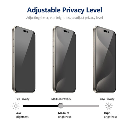 For iPhone 14 Pro Max 5pcs ENKAY Hat-Prince 360 Degree Anti-peeping Privacy Full Screen Tempered Glass Film - iPhone 14 Pro Max Tempered Glass by ENKAY | Online Shopping South Africa | PMC Jewellery | Buy Now Pay Later Mobicred