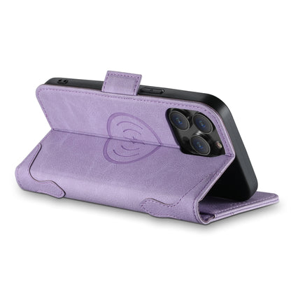 For iPhone 14 SUTENI J07 Multifunctional Horizontal Flip Magsafe Leather Phone Case(Purple) - iPhone 14 Cases by Suteni | Online Shopping South Africa | PMC Jewellery | Buy Now Pay Later Mobicred