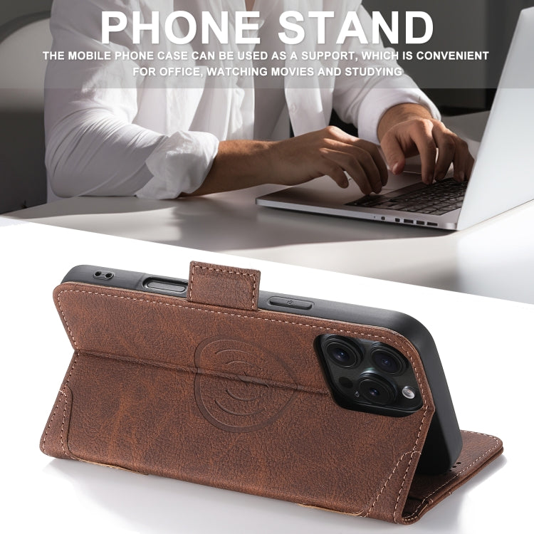 For iPhone 16 Plus SUTENI J07 Multifunctional Horizontal Flip Magsafe Leather Phone Case(Brown) - free shipping - PMC Jewellery - Order now!