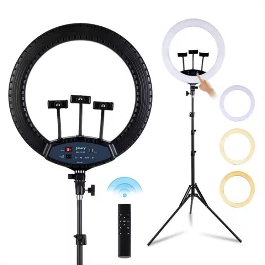 JMARY FM-19RS Photography LED Ring Fill Light 19-inch Touch Control Beauty Light(EU Plug) -  by Jmary | Online Shopping South Africa | PMC Jewellery | Buy Now Pay Later Mobicred