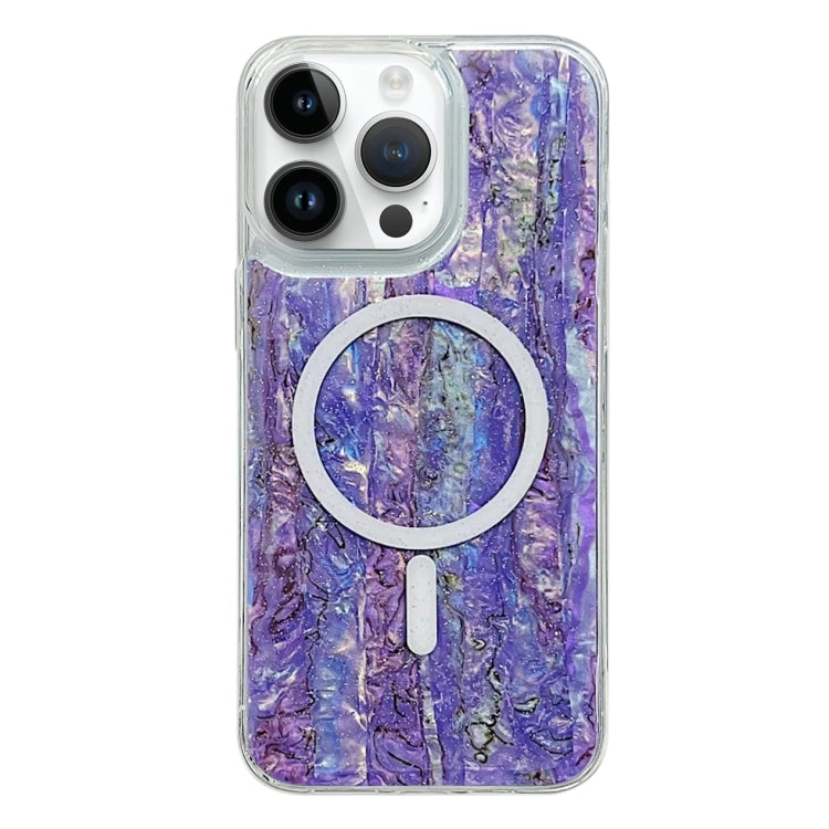 For iPhone 13 Pro Shell Texture Multicolor MagSafe TPU Phone Case(Purple) - iPhone 13 Pro Cases by PMC Jewellery | Online Shopping South Africa | PMC Jewellery