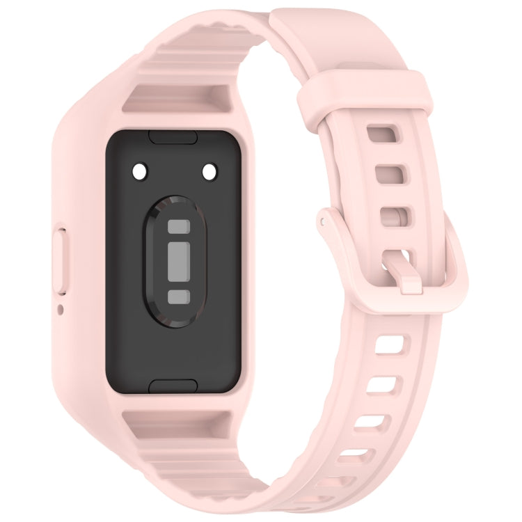 For Samsung Galaxy Fit 3 Integrated TPU Watch Band(Pink) - Watch Bands by PMC Jewellery | Online Shopping South Africa | PMC Jewellery