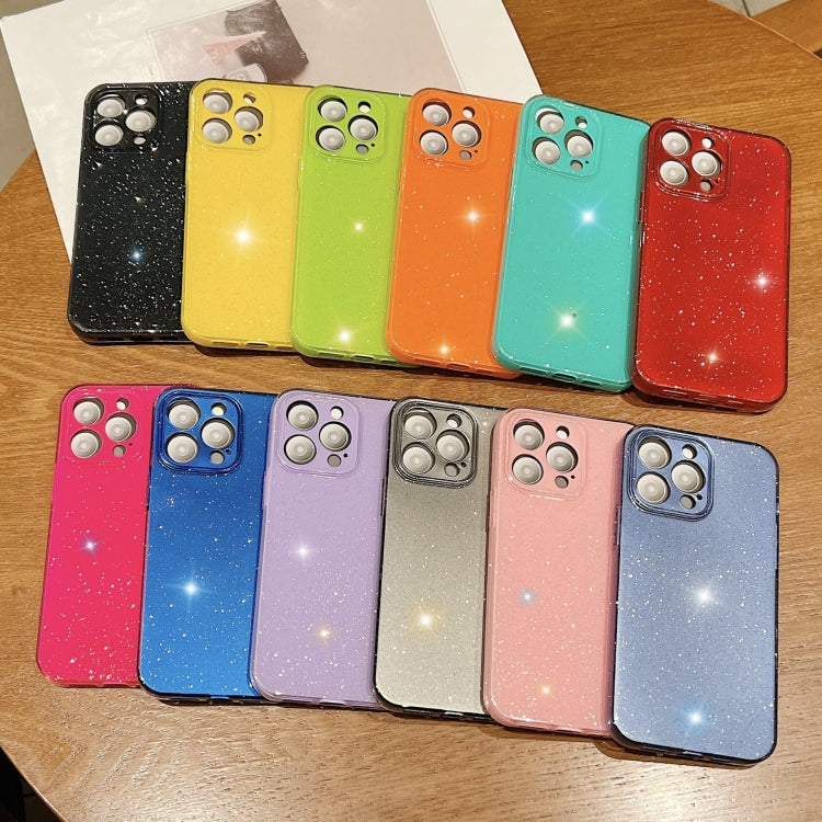 For iPhone 16 Plus Jelly Glitter Solid Color TPU Phone Case(Blue) - iPhone 16 Plus Cases by PMC TechLife | Online Shopping South Africa | PMC TechLife | Buy Now Pay Later Mobicred