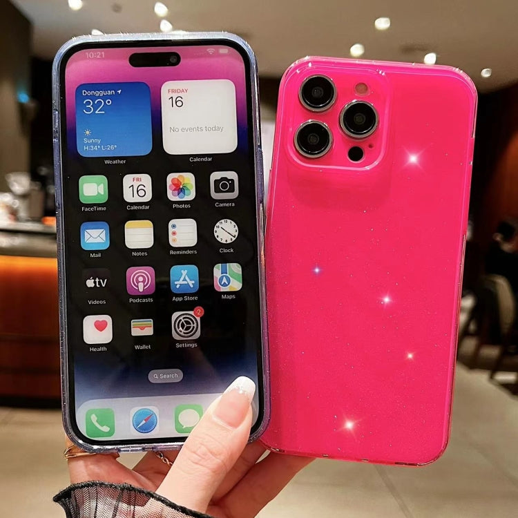 For iPhone 16 Pro Max Jelly Glitter Solid Color TPU Phone Case(Red) - iPhone 16 Pro Max Cases by PMC TechLife | Online Shopping South Africa | PMC TechLife | Buy Now Pay Later Mobicred
