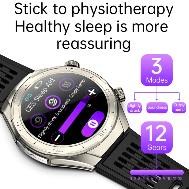 FD02 1.46 inch Color Screen Smart Watch, Support CES Sleep Aid / ECG Detection(Silver) - Smart Watches by PMC TechLife | Online Shopping South Africa | PMC TechLife