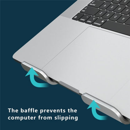 AS010-BMW Aluminum Alloy Notebook Computer Riser Desktop Laptop Stand Holder(Grey) - Laptop Stand by PMC Jewellery | Online Shopping South Africa | PMC Jewellery | Buy Now Pay Later Mobicred