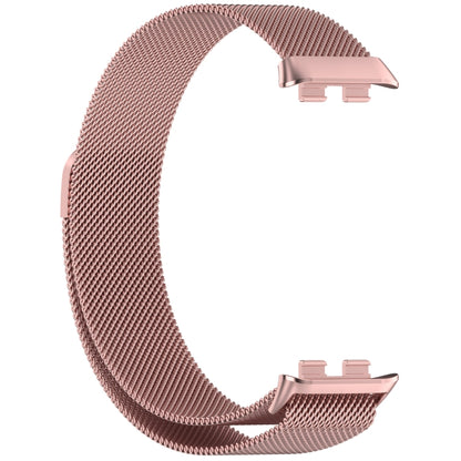 For Honor Band 9 Milan Magnetic Steel Mesh Watch Band(Pink) - Watch Bands by PMC Jewellery | Online Shopping South Africa | PMC Jewellery