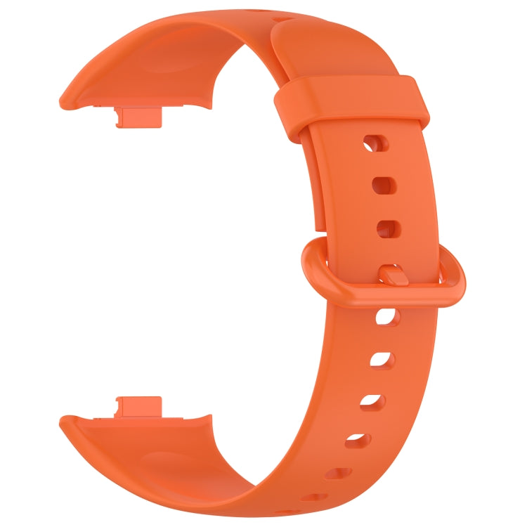 For Redmi Watch 4 Solid Color Colorful Buckle Silicone Watch Band(Orange) - Watch Bands by PMC TechLife | Online Shopping South Africa | PMC TechLife