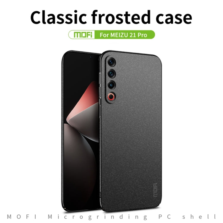 For Meizu 21 Pro MOFI Fandun Series Frosted PC Ultra-thin All-inclusive Phone Case(Red) - Meizu by MOFI | Online Shopping South Africa | PMC Jewellery | Buy Now Pay Later Mobicred