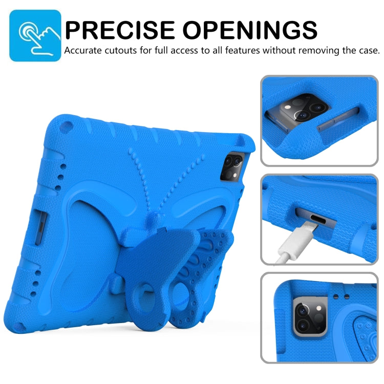 For iPad Air 11 2024 Butterfly Bracket EVA Shockproof Tablet Case(Blue) - iPad Air 11 2024 Cases by PMC Jewellery | Online Shopping South Africa | PMC Jewellery | Buy Now Pay Later Mobicred